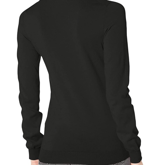 NWT Lacoste V-neck Jersey Sweater - Black - Picture 2 of 9